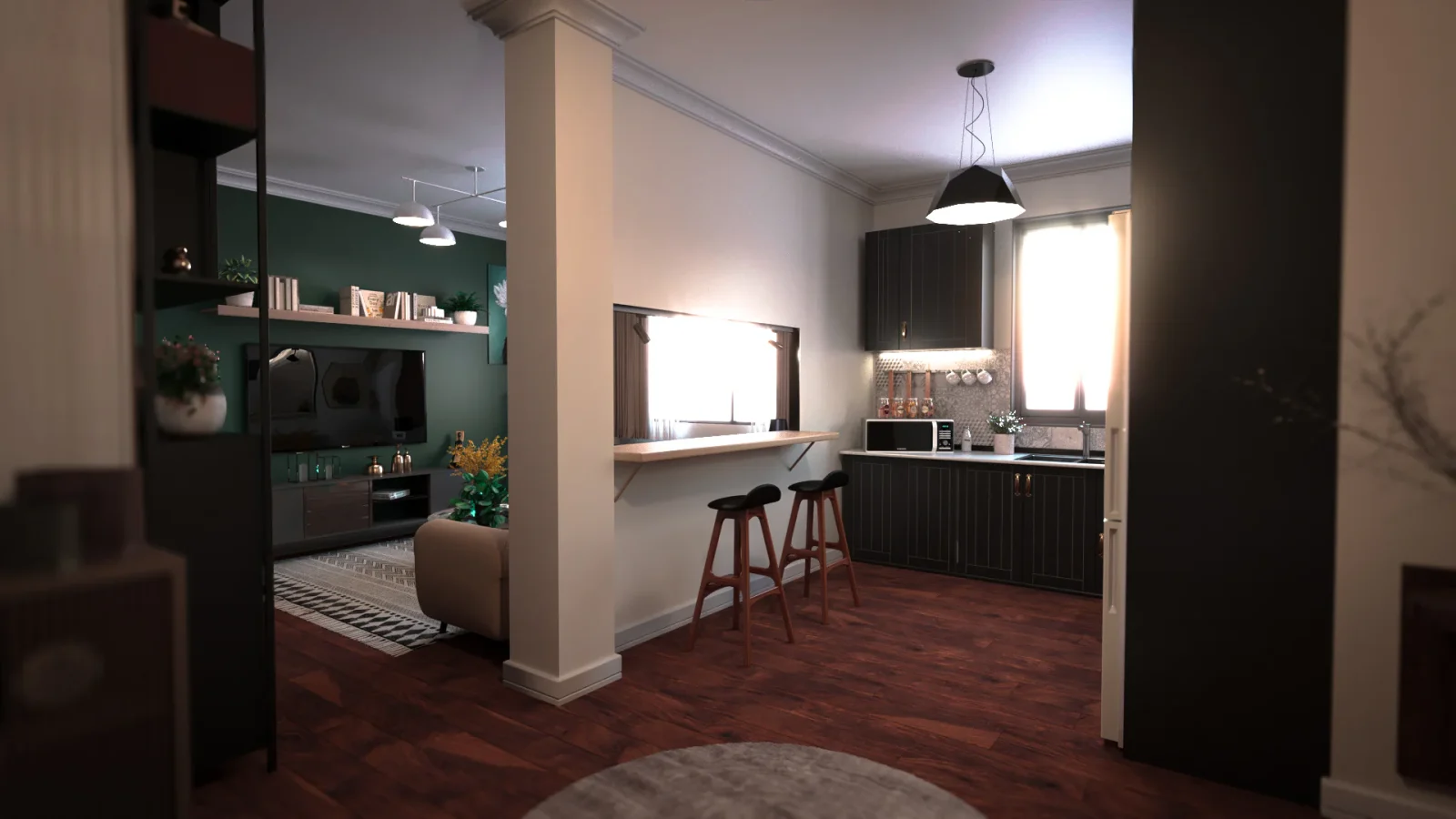 Concept Project: Urban Retreat modern residential interior design project image 5