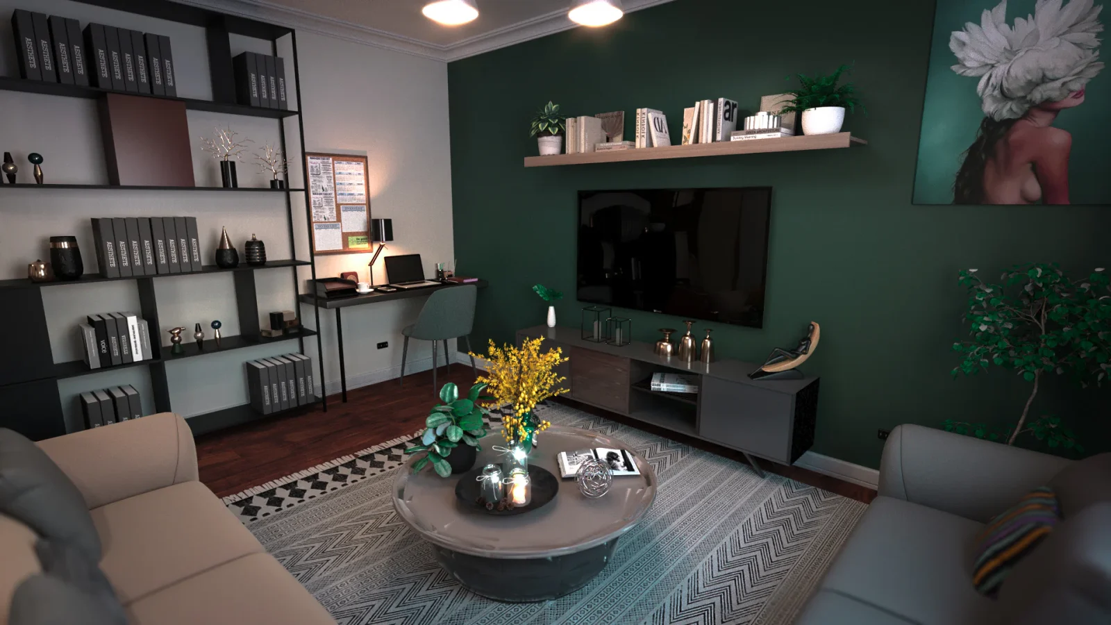 Concept Project: Urban Retreat modern residential interior design project image 3